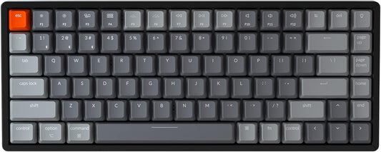 K2 Wireless Mechanical Keyboard, 75% Layout 84 Key Bluetooth/Usb-C Wired Compact RGB Backlit anti Ghosting/N-Key Rollover, Gateron G Pro Red Switch Aluminum Frame for Mac Windows, Version 2