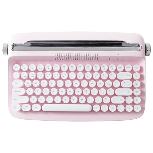 Retro Wireless Typewriter Aesthetic Keyboard