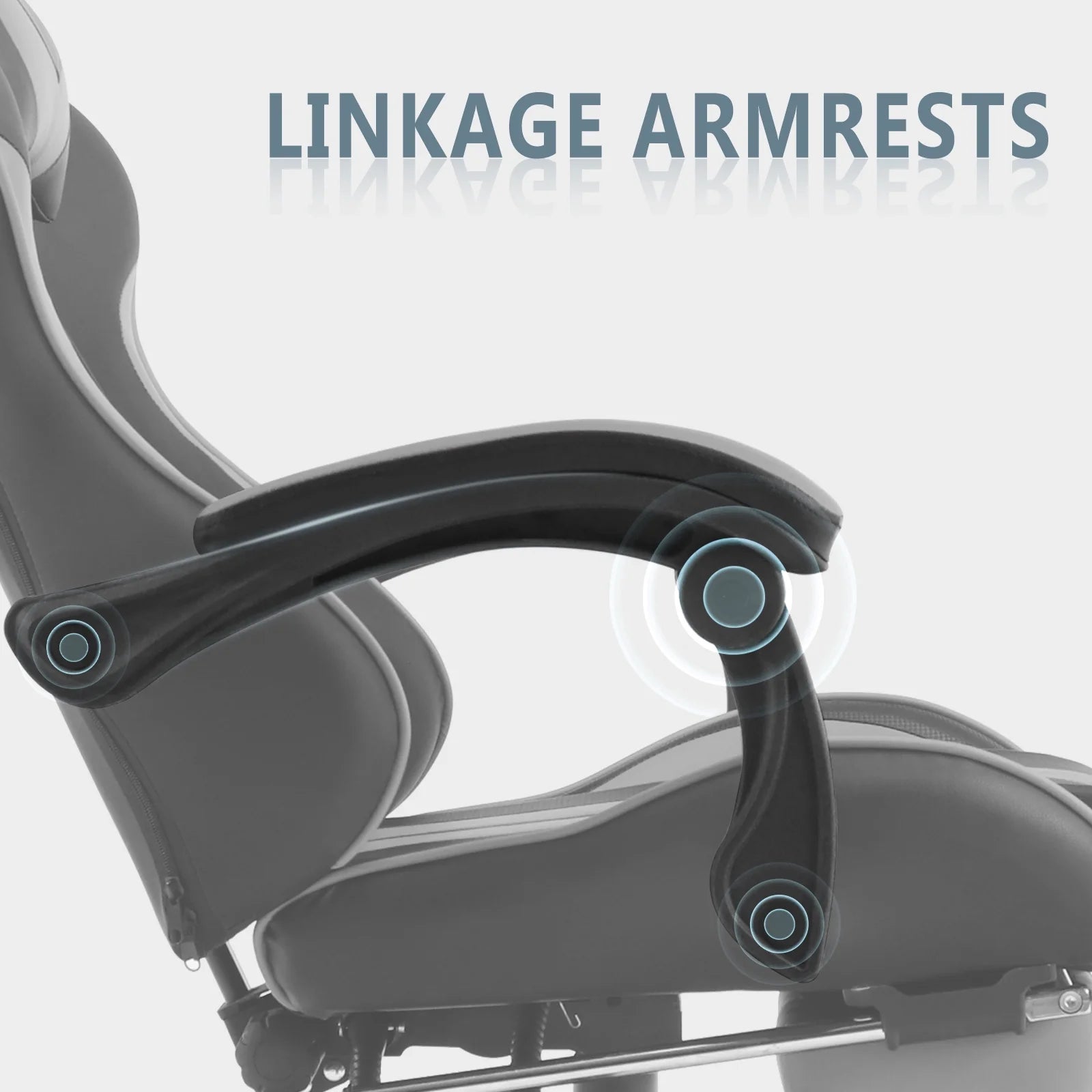 Gaming Chair with Foot Rest and Massage 