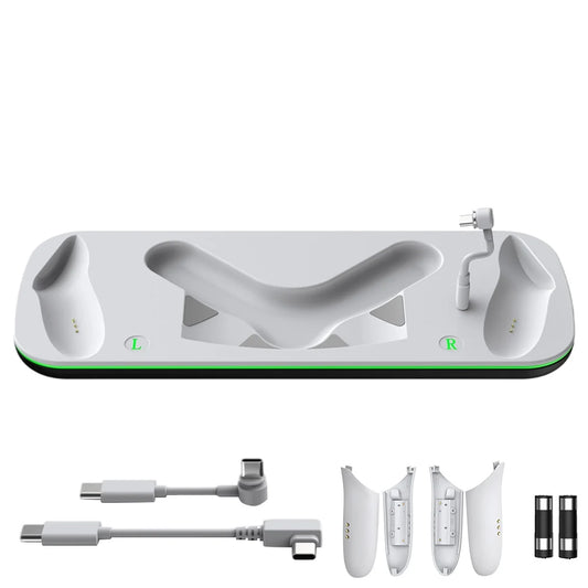 Wireless Charging Station for  for Meta Quest 3 VR Accessories Charger Dock Magnetic Fast Controller with LED Light