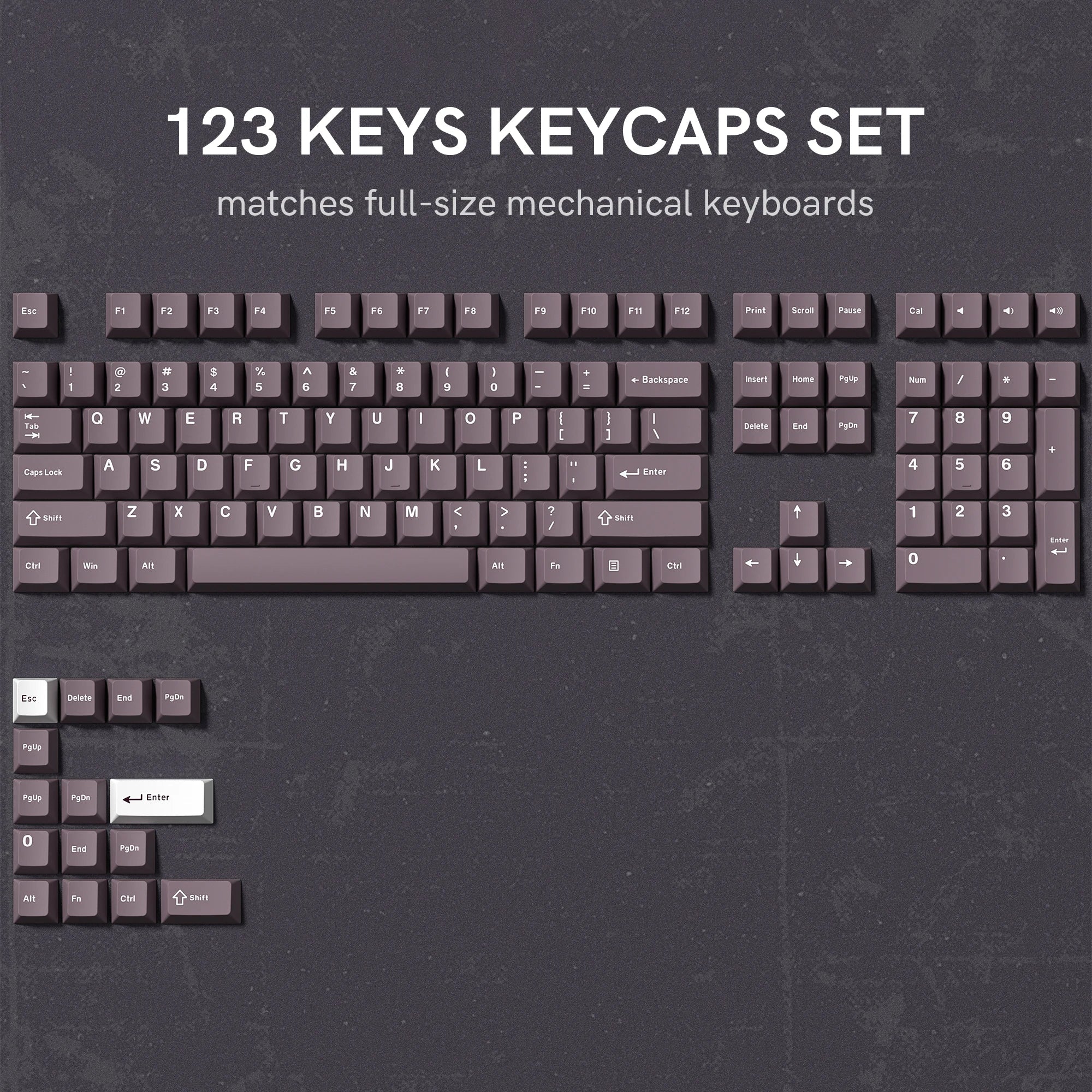 138 Keys Retro Grey Blue PBT Keycap Double Shot Cherry Profile Key Caps for Cherry MX Switches Mechanical Gamer Keyboard