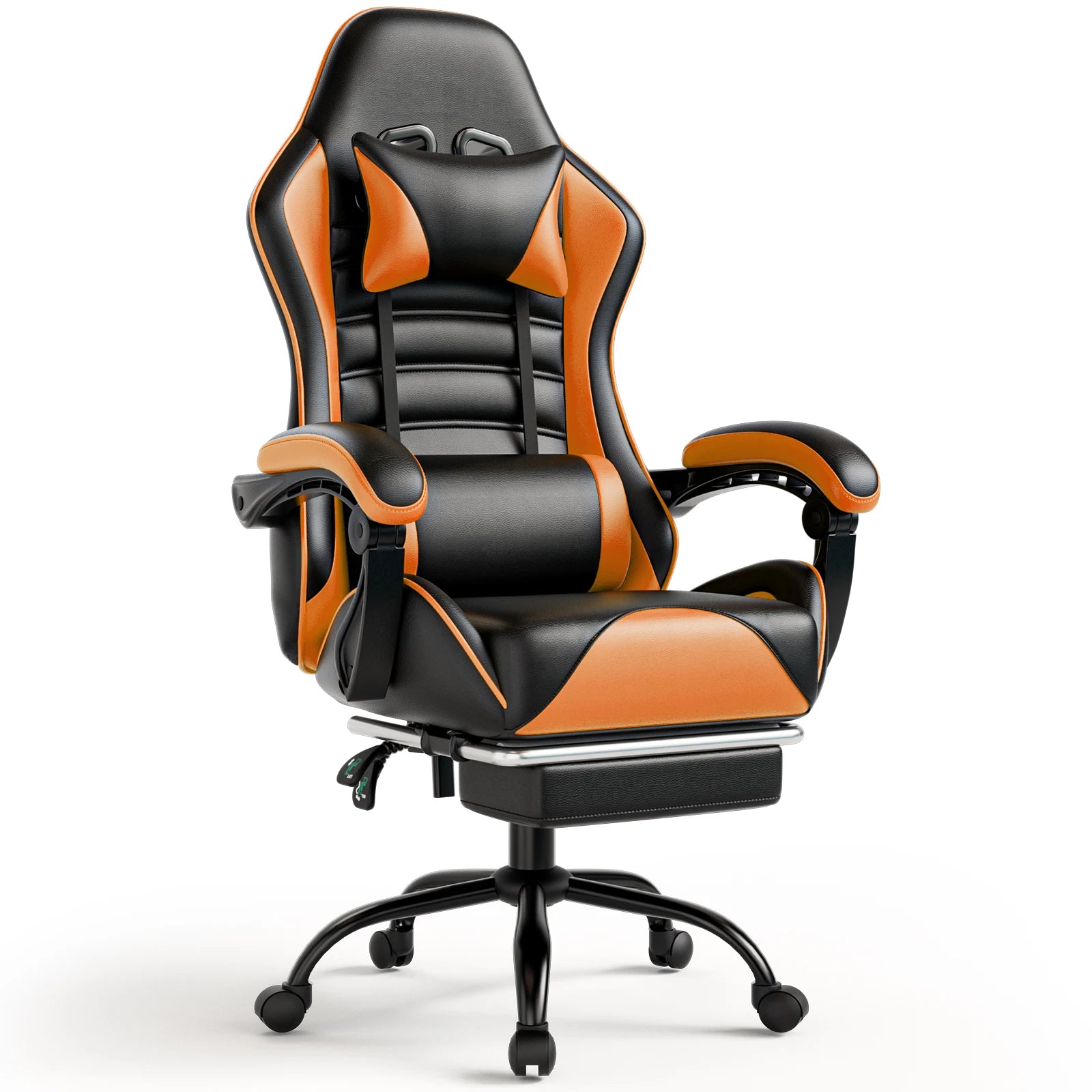 Ergonomic Gaming Chair with Footrest