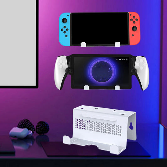Console Dock Bracket Space Saver TV Dock Accessories Stable Wall Storage Stand for PS5 Portal/Rog Ally X/Switch/Steam Deck