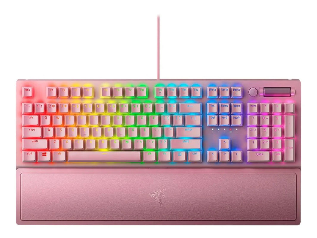 Blackwidow V3 Wired Mechanical Green Clicky Tactile Gaming Keyboard for PC, Chroma RGB, Quartz