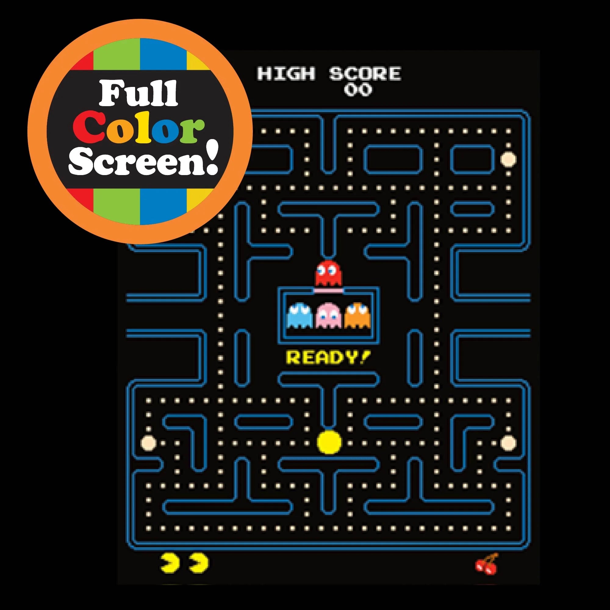 Ms. Pacman Mini Arcade Game, Great Gift for Boys or Girls, Age 8 Years and Up