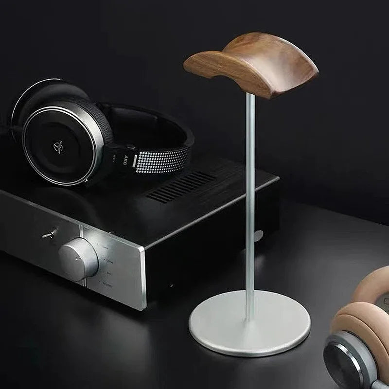 Industrial and Modern Wood/Metal Headphone stand