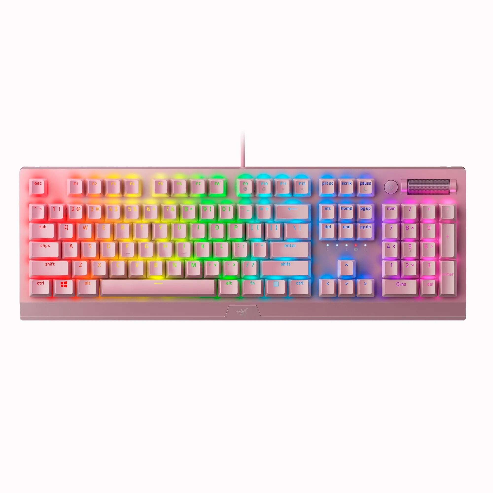 Blackwidow V3 Wired Mechanical Green Clicky Tactile Gaming Keyboard for PC, Chroma RGB, Quartz