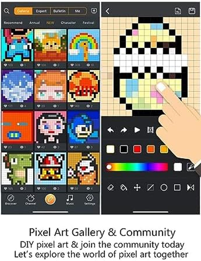 Retro Pixel Art Bluetooth Speaker with App Controlled Front Screen (Pink)