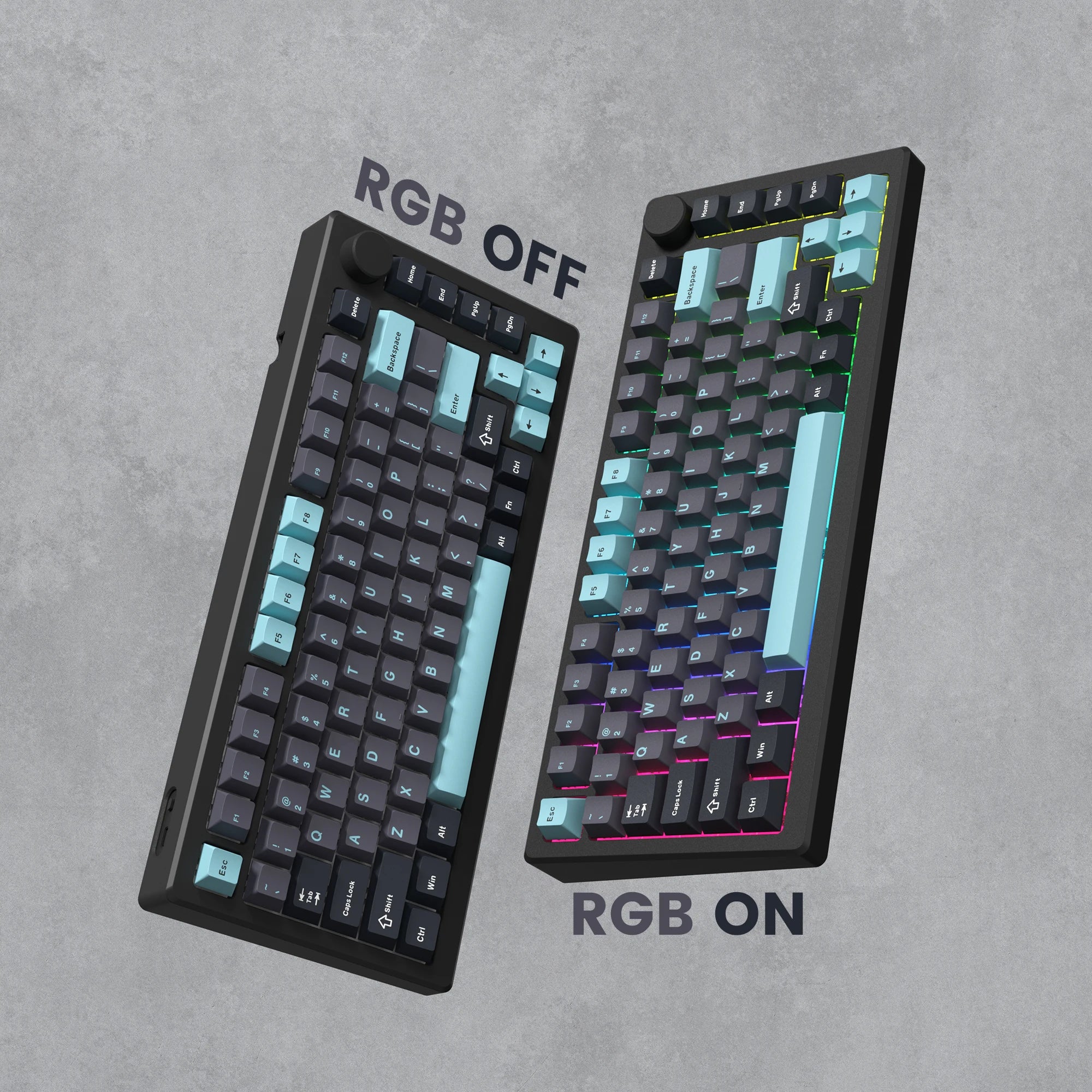 138 Keys Retro Grey Blue PBT Keycap Double Shot Cherry Profile Key Caps for Cherry MX Switches Mechanical Gamer Keyboard