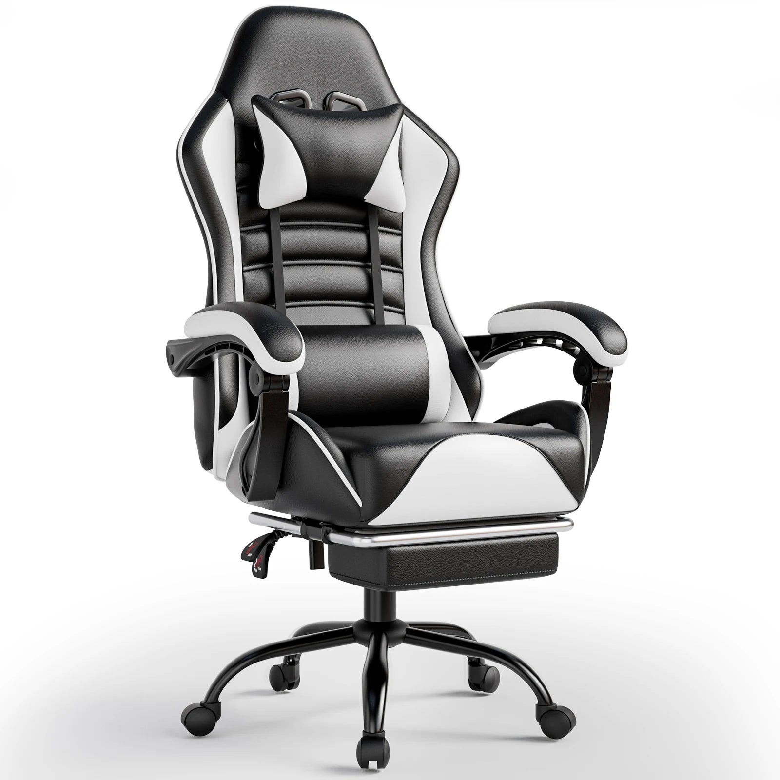 Ergonomic Gaming Chair with Footrest