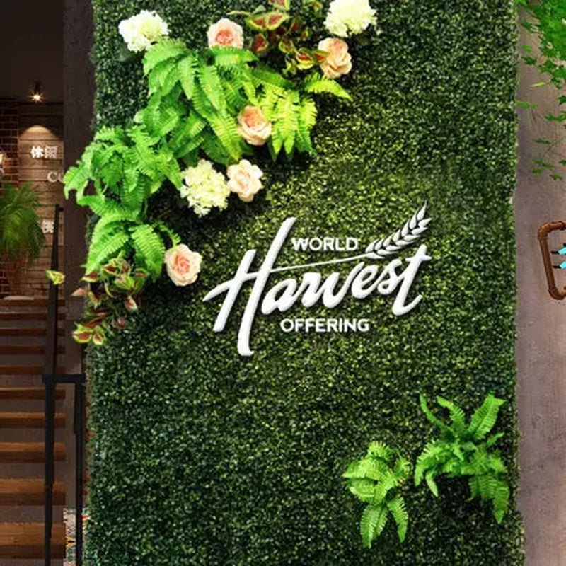 Artificial Grass Wall Plant Wall Is Suitable for DIY Background Decoration, Simulation Plant Wall, Plastic Lawn, Wedding Party,