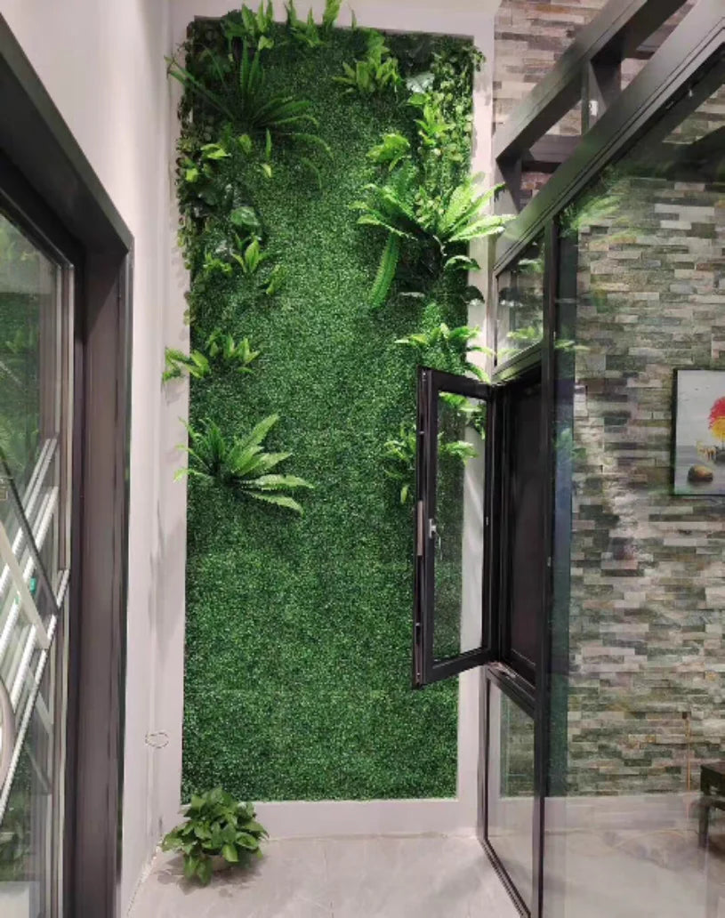 Artificial Grass Wall Plant Wall Is Suitable for DIY Background Decoration, Simulation Plant Wall, Plastic Lawn, Wedding Party,