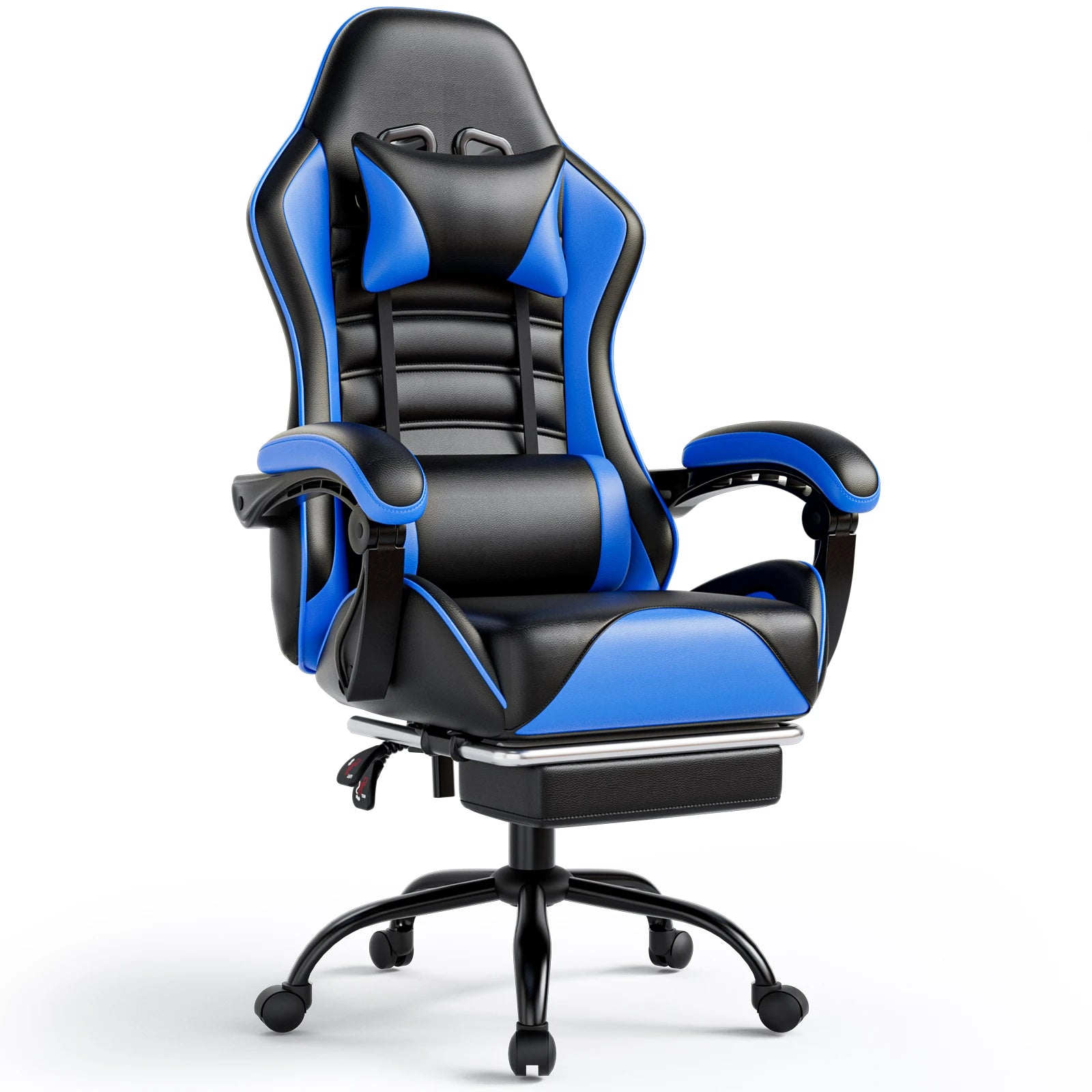 Ergonomic Gaming Chair with Footrest