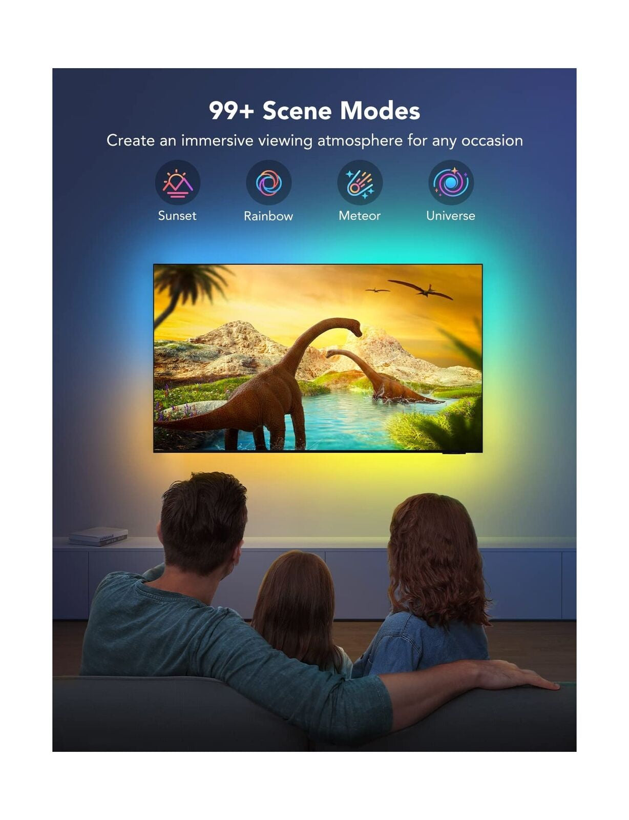 Govee TV LED Backlight, RGBIC TV Backlight for 55-75 Inch Tvs, Smart LED Ligh...