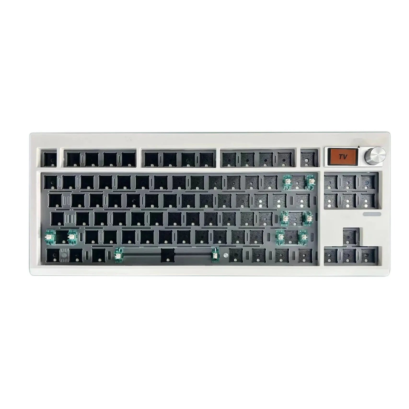 GMK87 Mechanical Keyboard KIT with Display Screen RGB Backlit Gasket Structure Gaming Hot Swap Keyboard for via Customized
