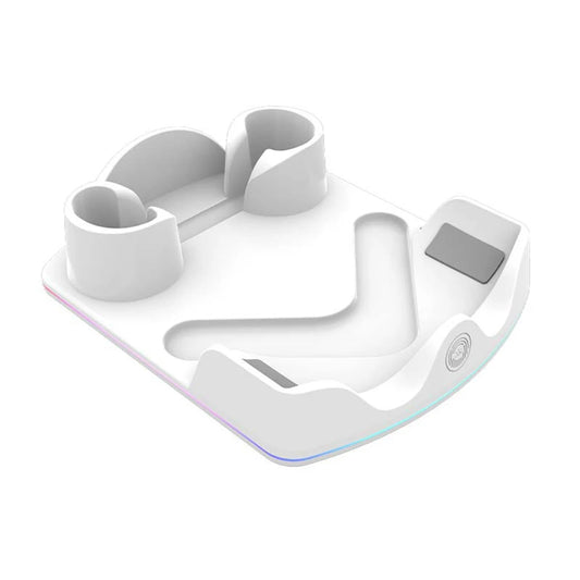 Charging Dock  Quest 3S VR Charging Station W/ RGB Light Charging Stand Headset Display Stand and Controller Mount