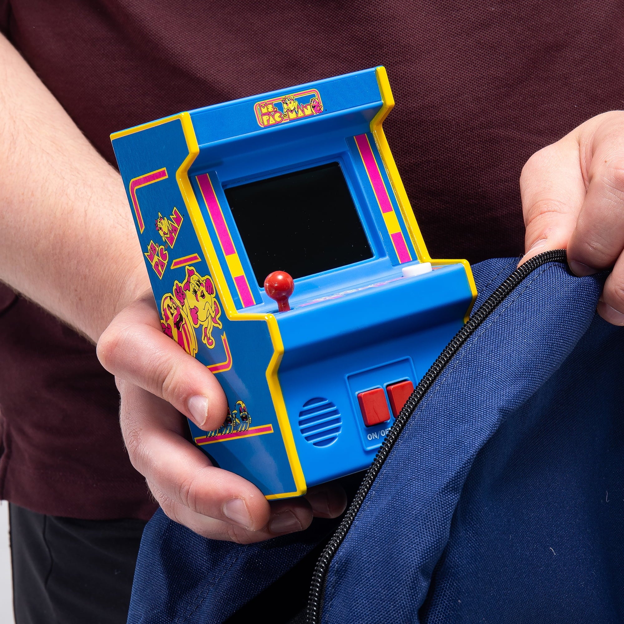 Ms. Pacman Mini Arcade Game, Great Gift for Boys or Girls, Age 8 Years and Up