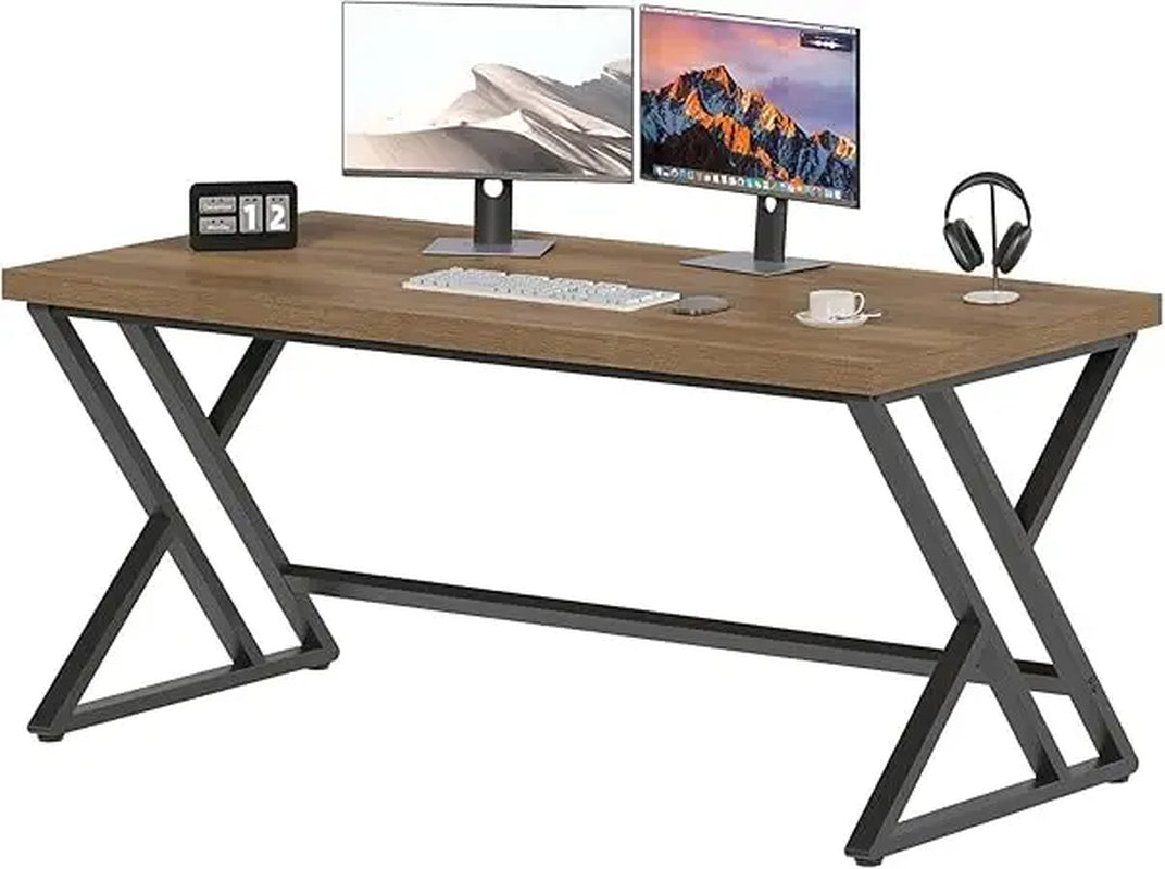Industrial X Desk, Medium Sized Multipurpose Desk