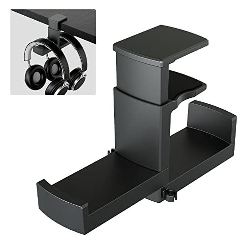 PC Gaming Headphone Stand under Desk Mount Headset Hanger Hook Holder