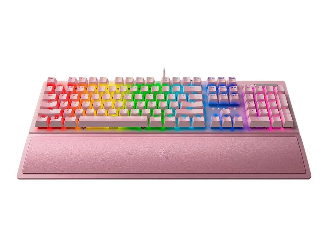 Blackwidow V3 Wired Mechanical Green Clicky Tactile Gaming Keyboard for PC, Chroma RGB, Quartz