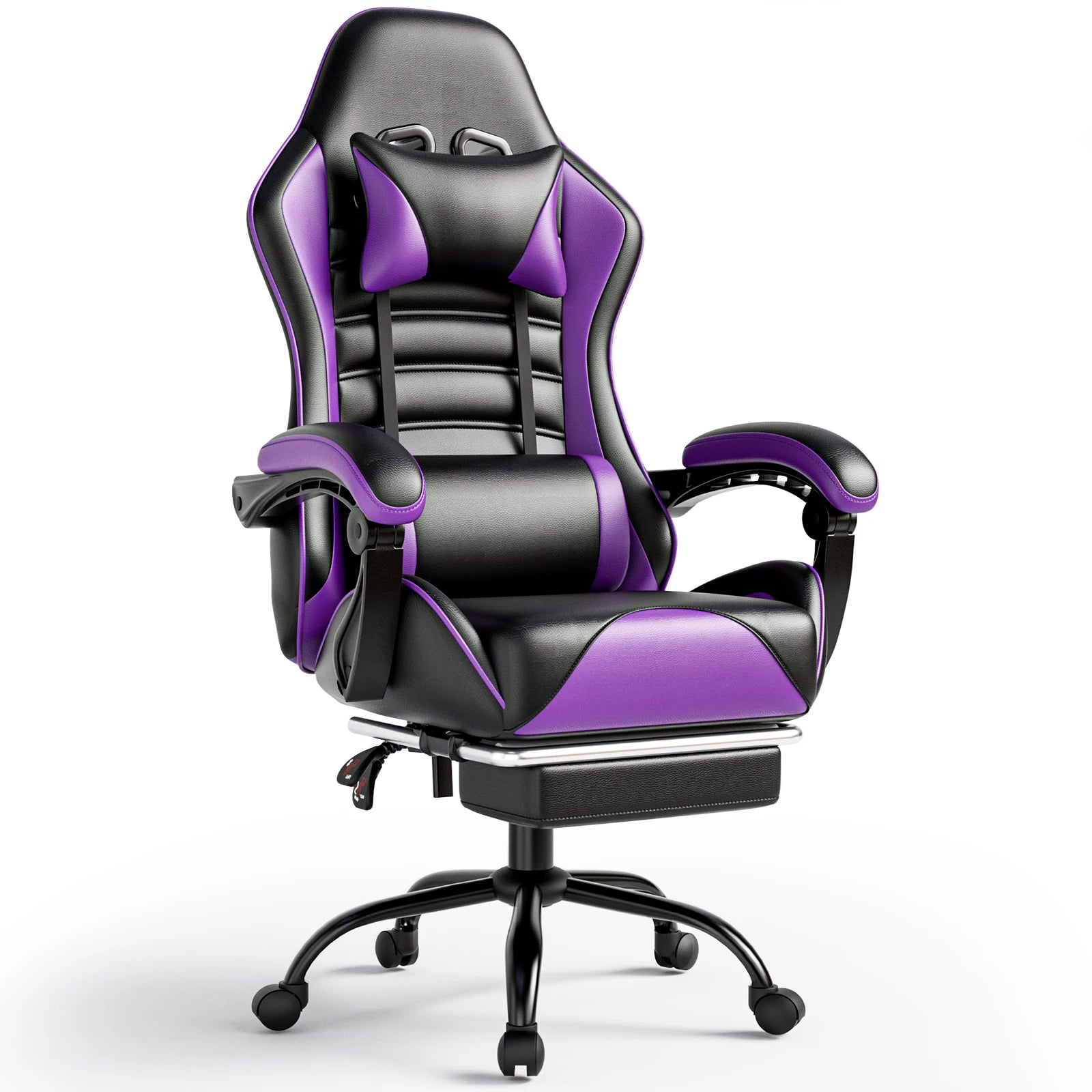 Ergonomic Gaming Chair with Footrest
