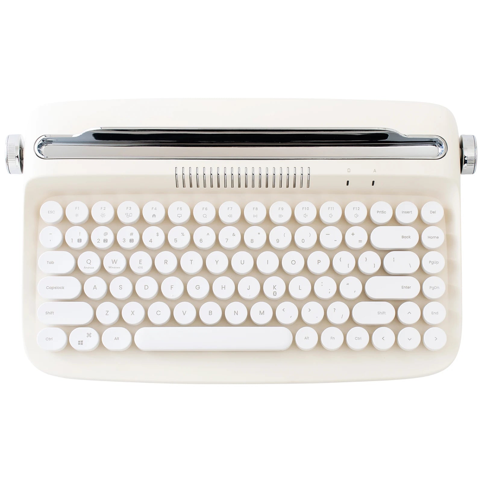 Retro Wireless Typewriter Aesthetic Keyboard