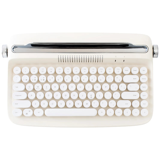 Retro Wireless Typewriter Aesthetic Keyboard
