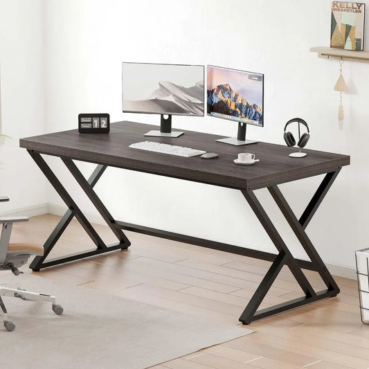 Industrial X Desk, Medium Sized Multipurpose Desk