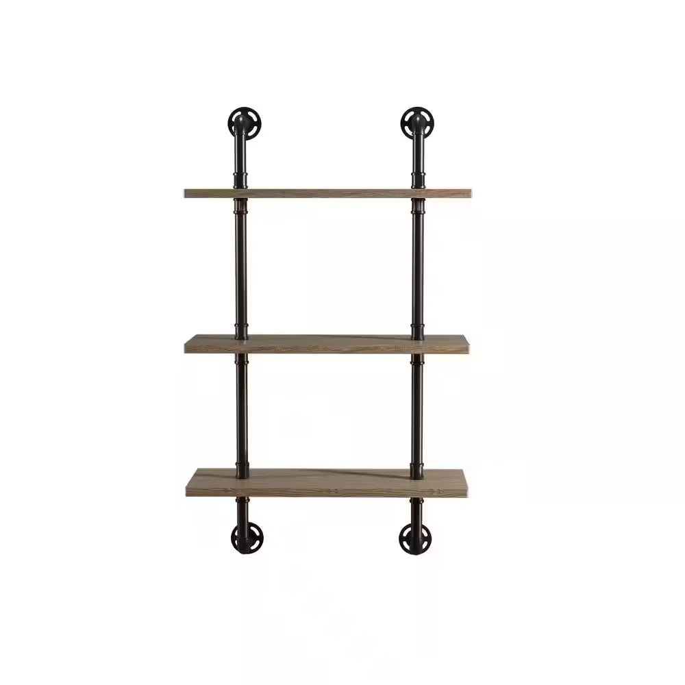 Industrial Style Floating Shelves