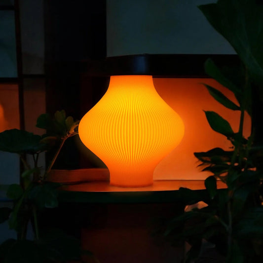 Modern Table Lamp, Cozy Bedside Lamp, Mushroom Lamp for Office & Bedroom, Aesthetic Home Decor, Gift for New Home or Girlfriend