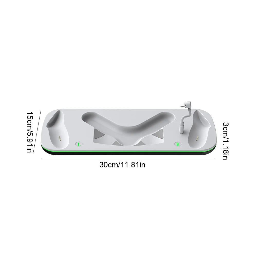 Wireless Charging Station for  for Meta Quest 3 VR Accessories Charger Dock Magnetic Fast Controller with LED Light
