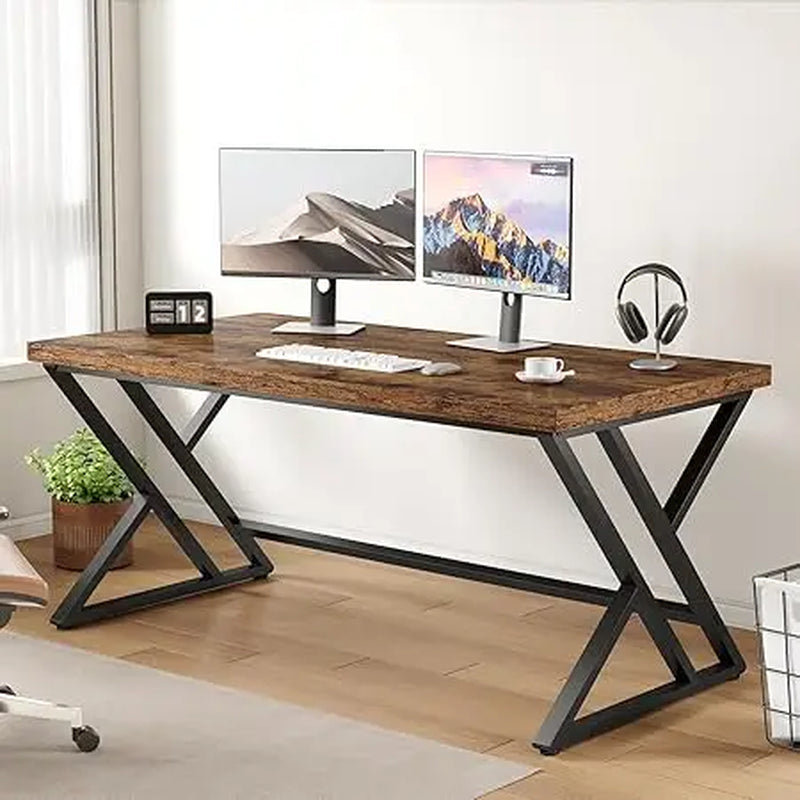 Industrial X Desk, Medium Sized Multipurpose Desk