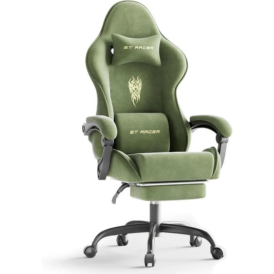 Ferghana Velvet Fabric Gaming Chair 