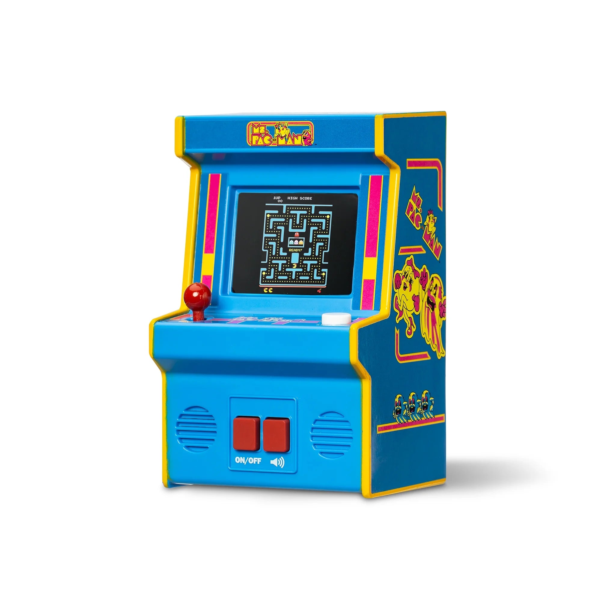Ms. Pacman Mini Arcade Game, Great Gift for Boys or Girls, Age 8 Years and Up