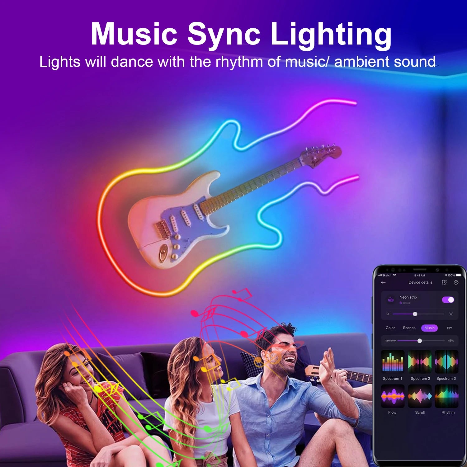 Mergbw Neon LED Strip Lights 5V 3/2/1M Silicone Neon Rope Light Music Sync DIY APP Dreamcolor Chasing Strip Tape Room Wall Decor