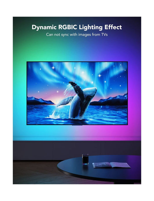 Govee TV LED Backlight, RGBIC TV Backlight for 55-75 Inch Tvs, Smart LED Ligh...