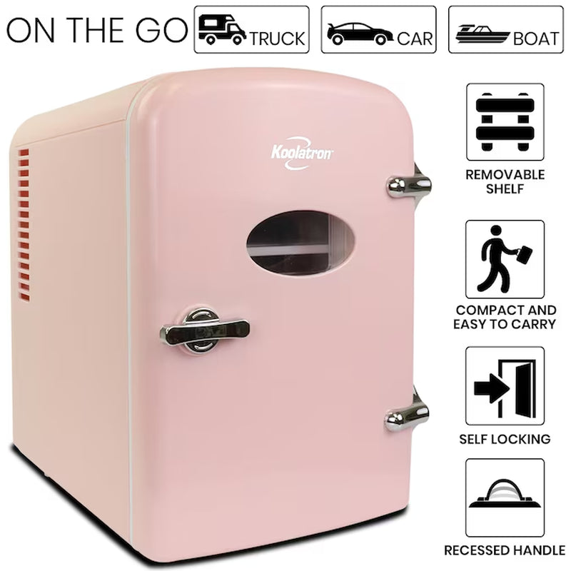 4L Retro Portable 6 Can Personal Cooler